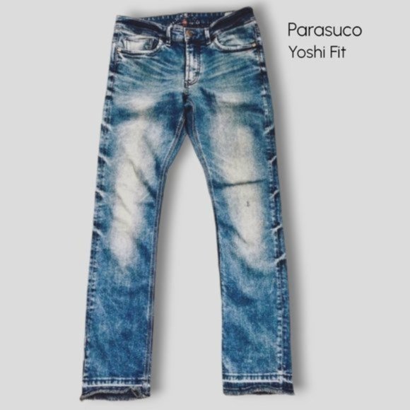 Men’s PARASUCO Acid Wash Yoshi Fit Straight Leg Jeans- Limited Edition - Picture 1 of 16